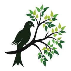a love bird is tree food eating silhouette
