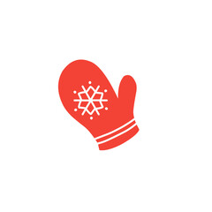 christmas mitten icon