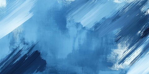 A plain card set against a blue brush stroke backdrop provides an area for writing text. This blank card offers space for your message on a blue background.