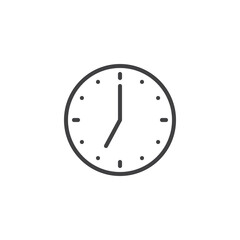 Analog Clock line icon