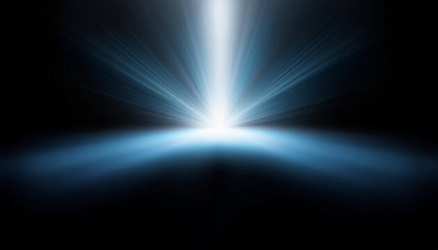 光線ビーム 青エネルギー 輝き未来 ファンタジー スピード テクノロジー 宇宙 静寂 夜空 放射 インパクトパワー 神秘未来感 シャープ コントラスト闇