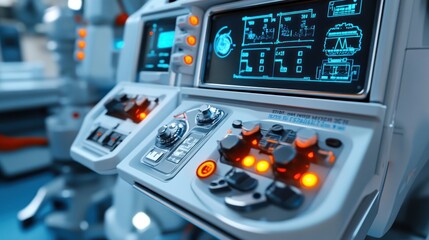 Medical Control Panel with Digital Display