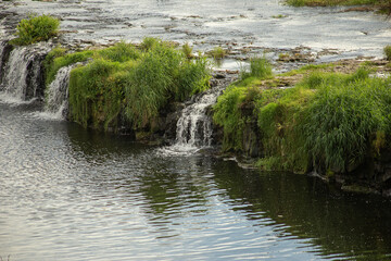 Waterfall on the Ventas Rumba river in Kuldiga, Latvia, Europe