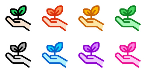Editable plant a tree, seedling, go green vector icon. Environment, ecology, eco-friendly. Part of a big icon set family. Perfect for web and app interfaces, presentations, infographics, etc