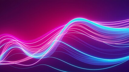 Fototapeta premium Abstract colorful wavy background. Generative Ai.