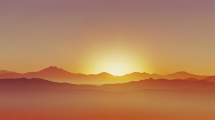 Obraz premium sunrise over the mountains