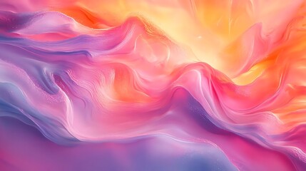 Obraz premium Abstract Background with Wavy Lines and Bright Colors - Illustration