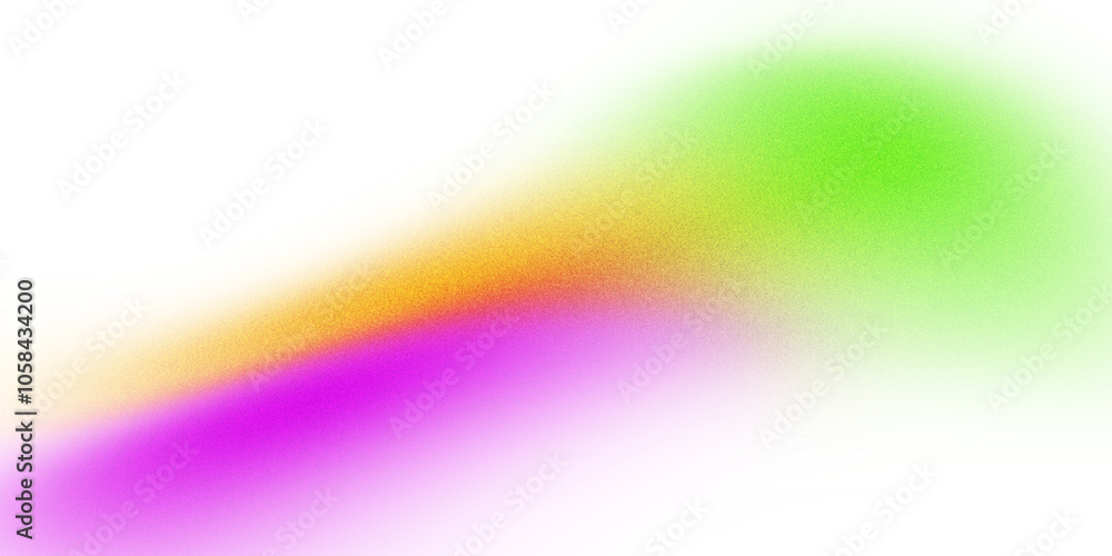 Leinwandbilder light green and yellow gradient abstract shape transparent background with noise grain effect