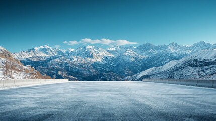 Kunlun Mountains in Snow, Scenic Self-Drive Journey through Winter Wonderland, Natural Beauty and Majestic Landscapes