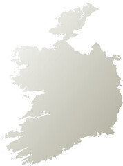 Ireland map with highlighted