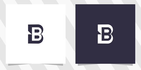 letter b logo design vector