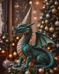 Fototapeta premium chinese dragon statue