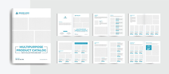 Product catalogue design template and furniture product catalogue