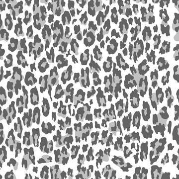 Gray leopard pattern seamless background and printing or home decorate and more.