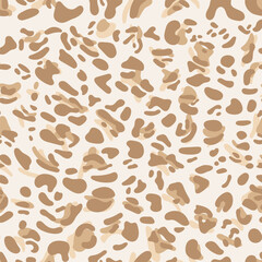 Brown Leopard print pattern animal seamless. 