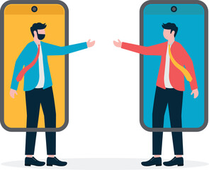 People are addicted to social networks, modern lifestyle

