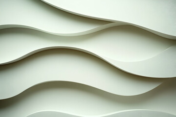 Abstract wavy background with light gray and white tones.