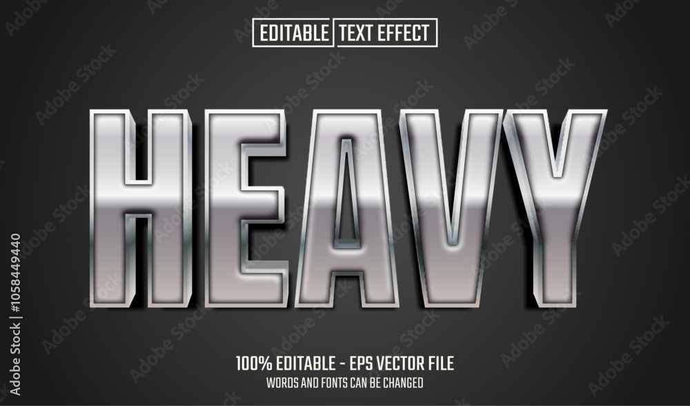 Canvas Prints heavy editable text effect