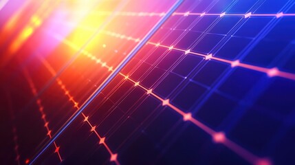 Solar Panel Energy Abstract