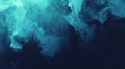 Abstract swirling smoke patterns in shades of blue and black.