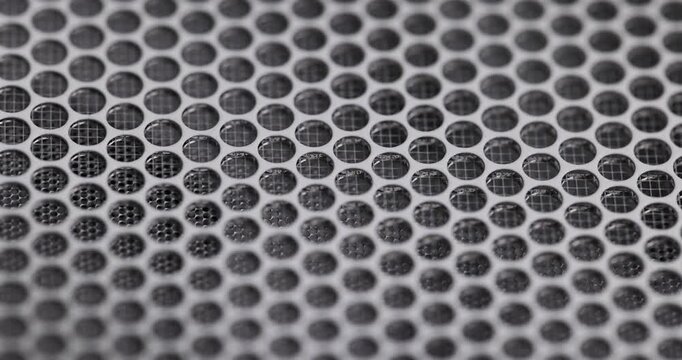 plastic grille and metal mesh to protect the fan from debris and objects, plastic light grille on the vent to protect the fans