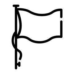 flag Line Icon