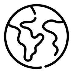 globe Line Icon