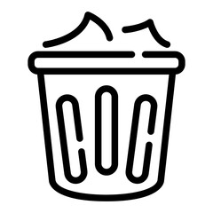 trash box Line Icon