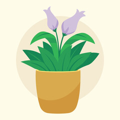 Flat Vector Plant Illustration