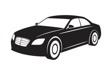 Naklejka premium Car silhouette vector bundle illustration, Car silhouette vector, Car silhouette PNG