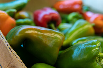 ripe produce healthy food pepper market natural fruit fresh organic nutrition grocery
