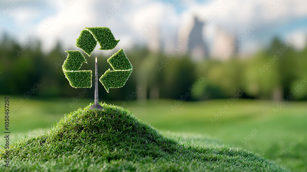 Poster embracing sustainable practices the role of recycling in transforming manufacturing processes for a 
