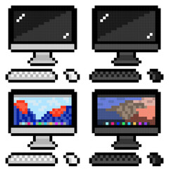 iMac PC パソコンドット絵 8bit (.SVG)