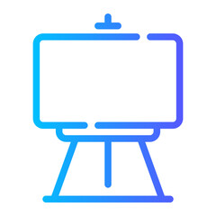 whiteboard Line Gradient Icon
