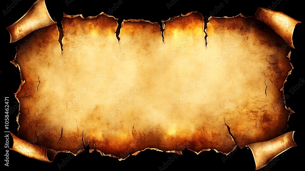 Aufkleber old parchment background texture minimalist white background with space for text