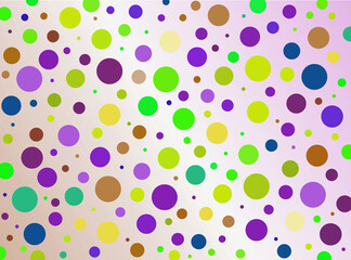 seamless pattern with colorful circles