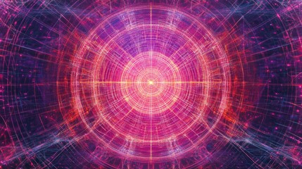 Obraz premium Abstract Energy Patterns in Vibrant Colors