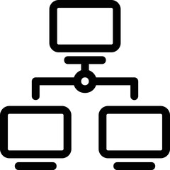 Simple vector icon local network