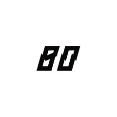 BO monogram logo design letter text name symbol monochrome logotype alphabet character simple logo