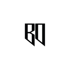 BO monogram logo design letter text name symbol monochrome logotype alphabet character simple logo