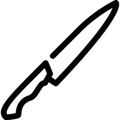 Simple vector icon on a theme knife