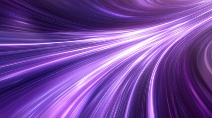 Fototapeta premium A vibrant abstract design featuring flowing purple light streaks.