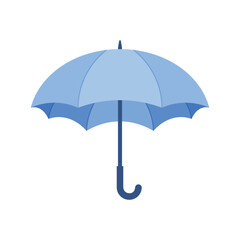 Waterproof umbrella icon in flat style. Parasol vector illustration on isolated background. Rainy protection sign business concept.