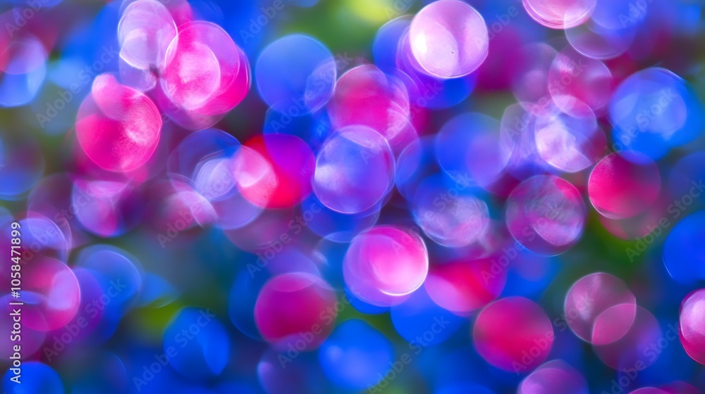 Poster colorful bokeh background smooth blue background with copy space for advertisements