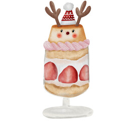  Christmas reindeer pudding cake 