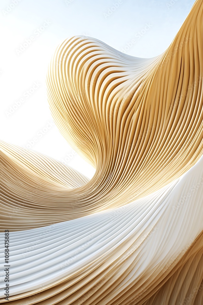 Poster abstract wooden structure background minimalist white background with space for text