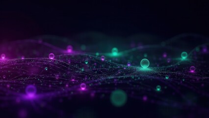 Abstract Graphic of Computing Waves and Particles