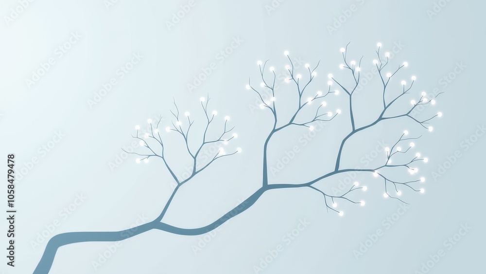 Aufkleber abstract tree design for decision making concept