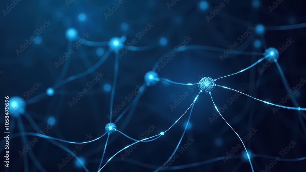Poster abstract data network visualization concept