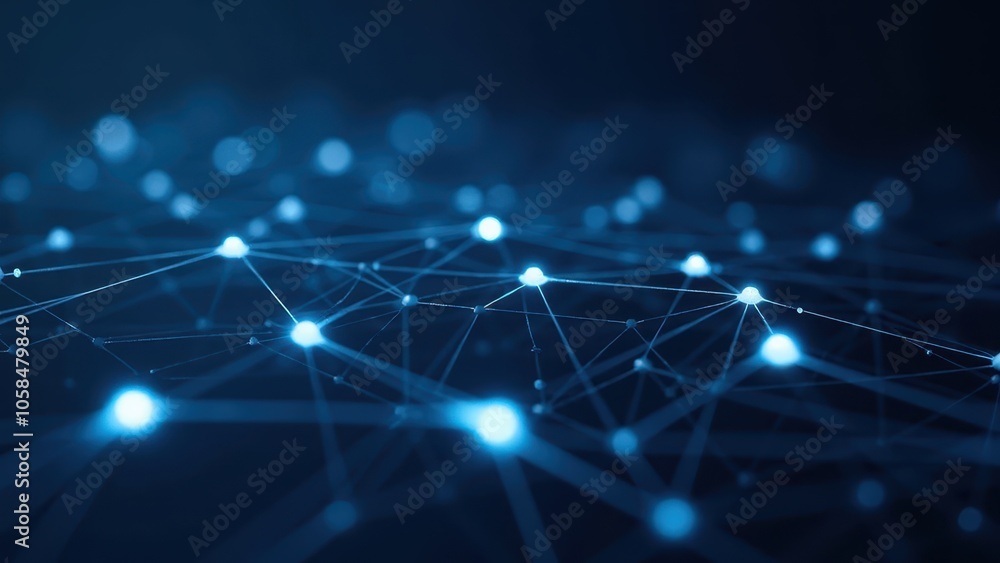 Poster abstract digital data network background